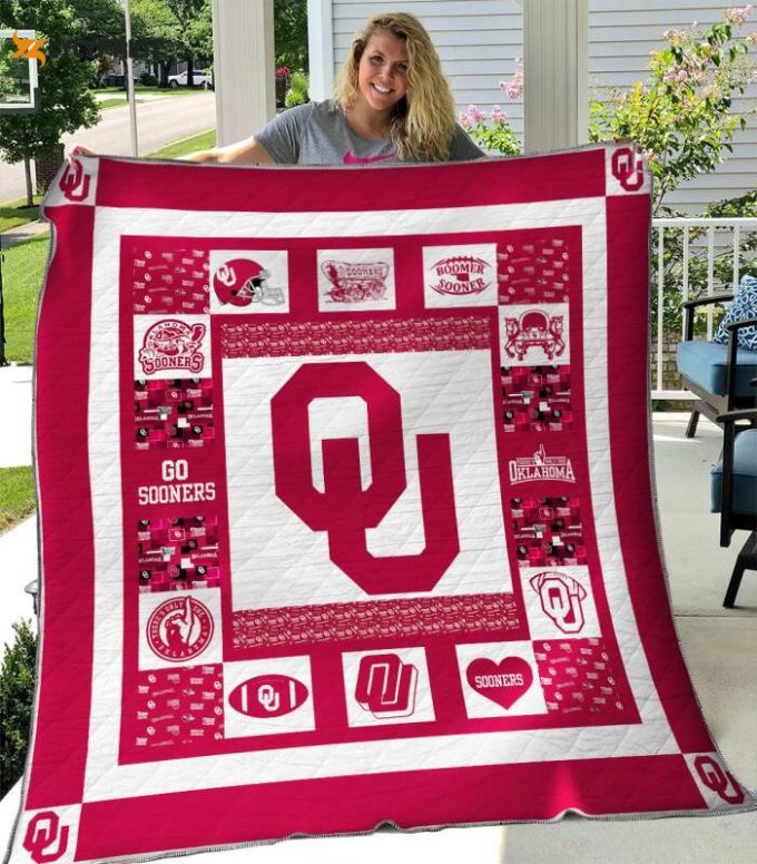 Oklahoma Sooners 3D Customized Quilt Blanket For Fans Home Decor Gift