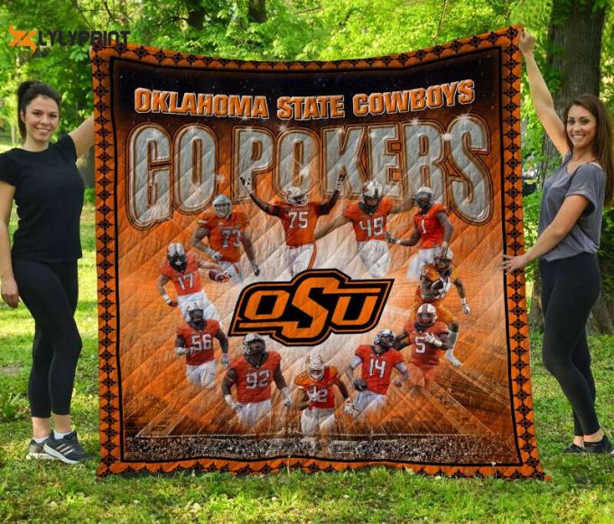 Oklahoma State Cowboys 3D Customized Quilt Blanket For Fans Home Decor Gift