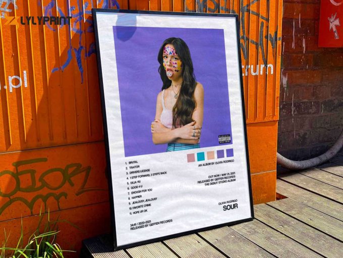 Olivia Rodrigo “Sour” Album Cover Poster #2