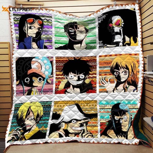 One Piece Boho Pattern Or Fans 3D Customized Quilt Blanket For Fans Home Decor Gift