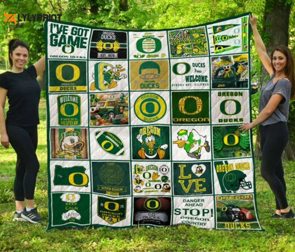 Oregon Ducks 1 Quilt Blanket For Fans Home Decor Gift Oregon Ducks 1 Quilt Blanket For Fans Home Decor Gift