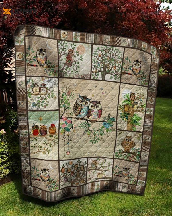 Owl My Lucky Star 3D Quilt Blanket For Fans Home Decor Gift Owl My Lucky Star 3D Quilt Blanket For Fans Home Decor Gift