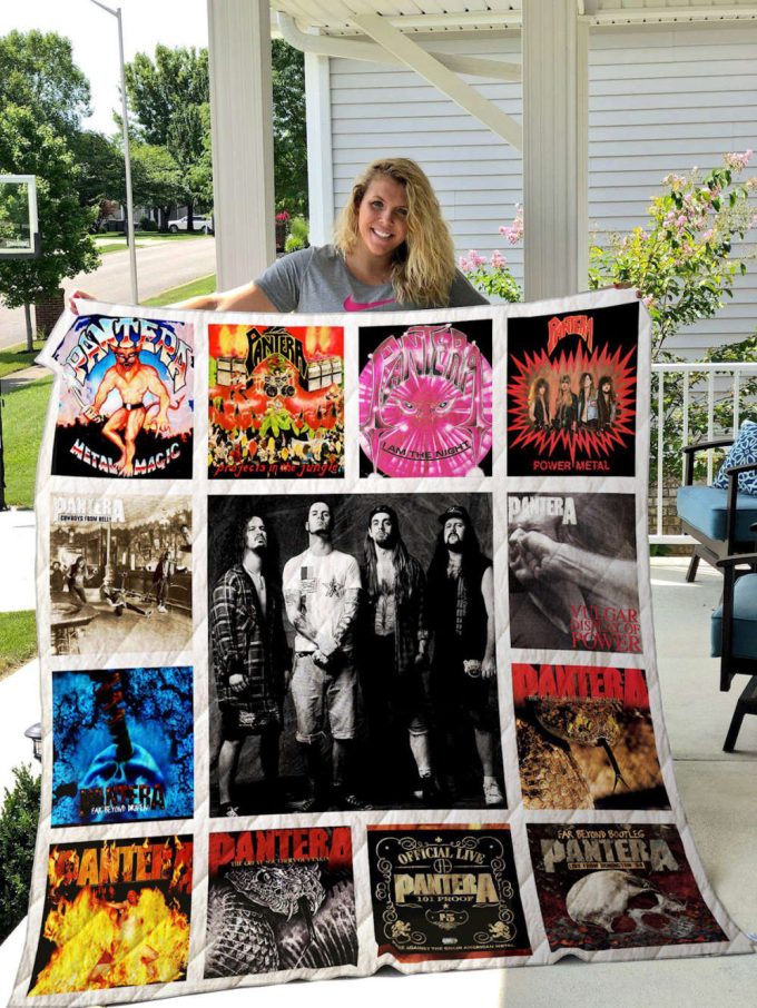 Pantera Quilt Blanket For Fans Home Decor Gift