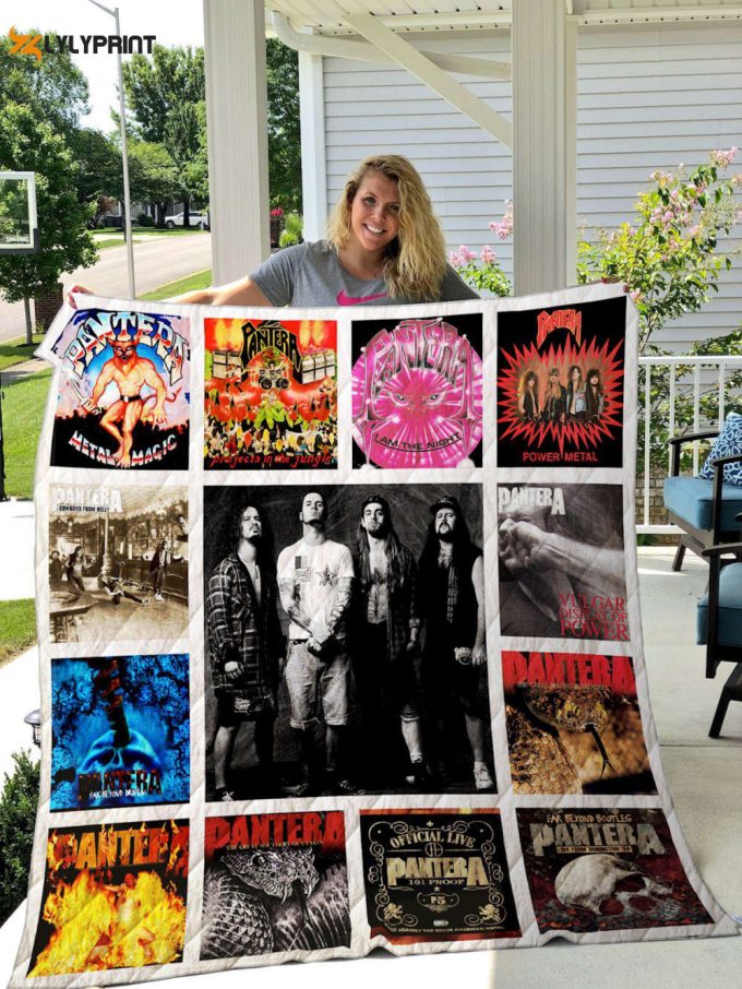 Pantera Quilt Blanket For Fans Home Decor Gift