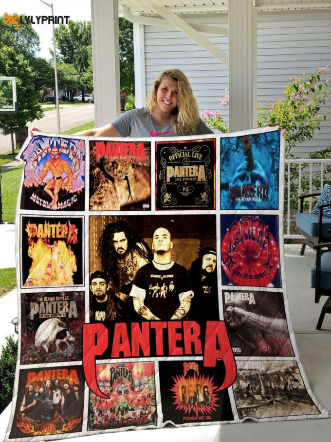 Pantera Quilt Blanket For Fans Home Decor Gift