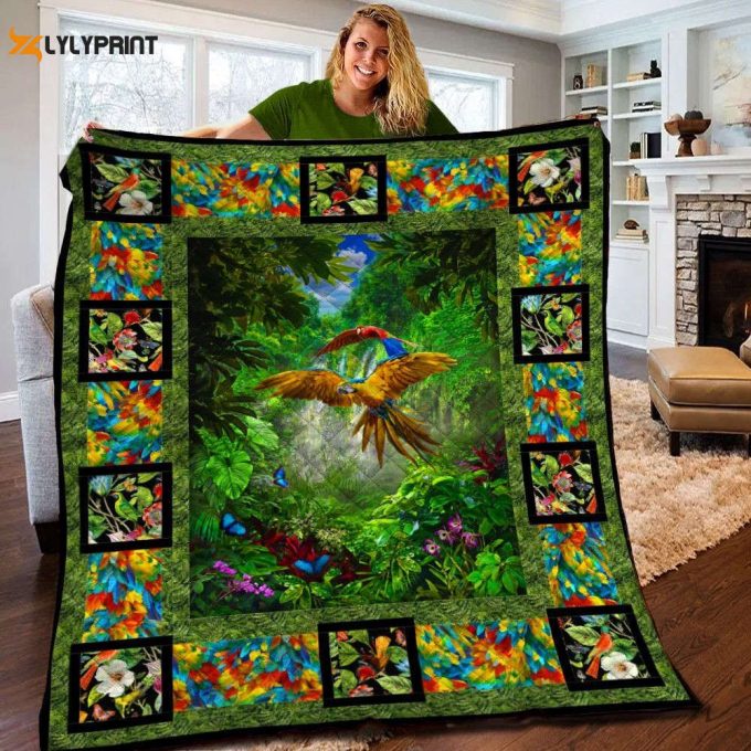 Parrot 3D Customized Quilt