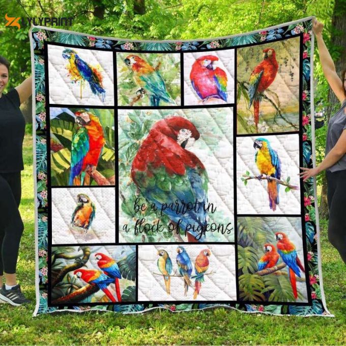 Parrot Be A Parrot 3D Customized Quilt