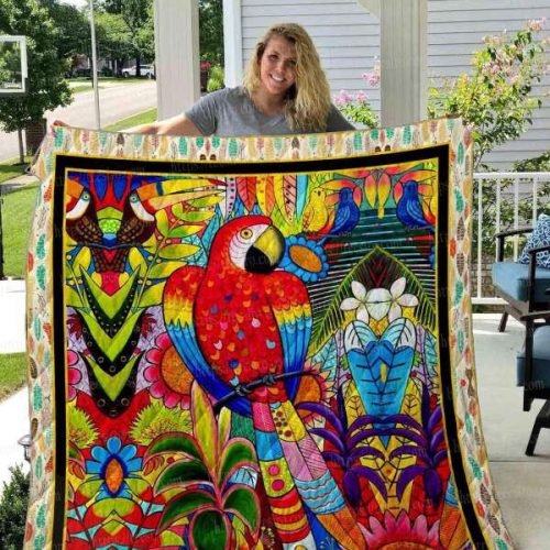 Parrot In Your Area Beautiful 3D Customized Quilt