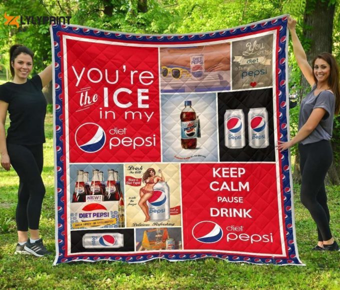 Pepsi Quilt Blanket For Fans Home Decor Gift