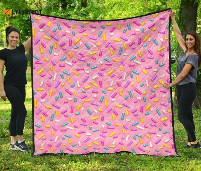Pink Candy 3D Customized Quilt
