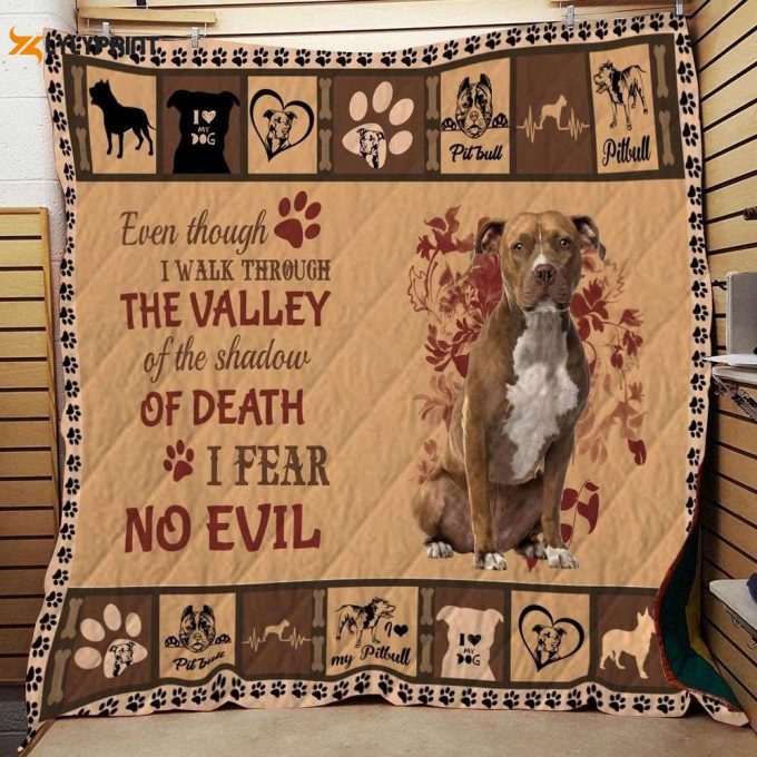Pitbull Shadow Lbeautiful 3D Customized Quilt