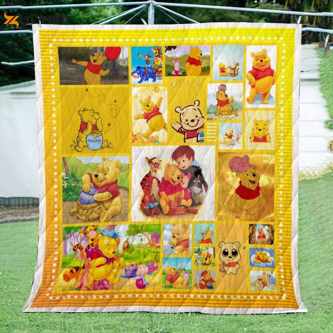 Pooh And Friend 3D Customized Quilt