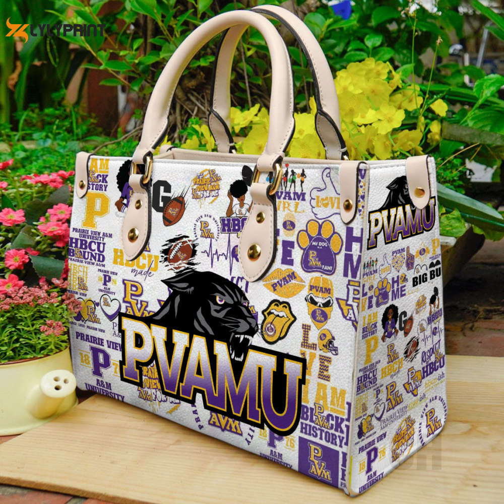 Prairie View A&M Panthers Leather Handbag Gift For Women Prairie View A&M Panthers Leather Handbag Gift For Women