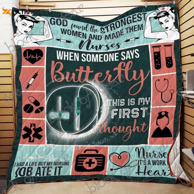 Proud To Be A Nurse 3D Customized Quilt