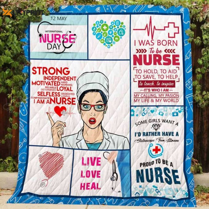 Proud To Be A Nurse 3D Customized Quilt