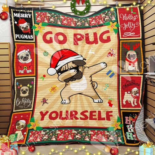 Pug Awesome 3D Customized Quilt
