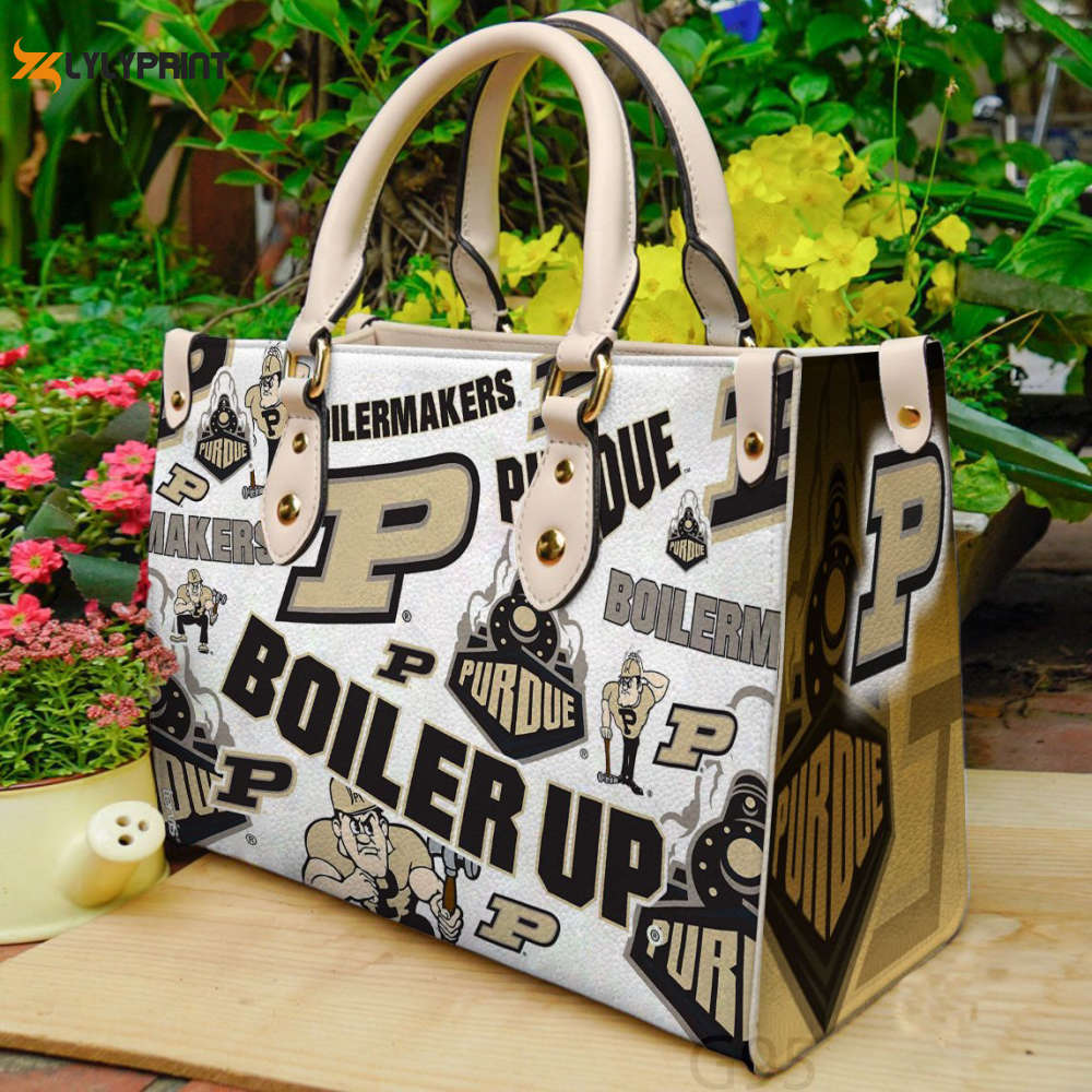 Purdue Boilermaker Leather Handbag Gift For Women Purdue Boilermaker Leather Handbag Gift For Women