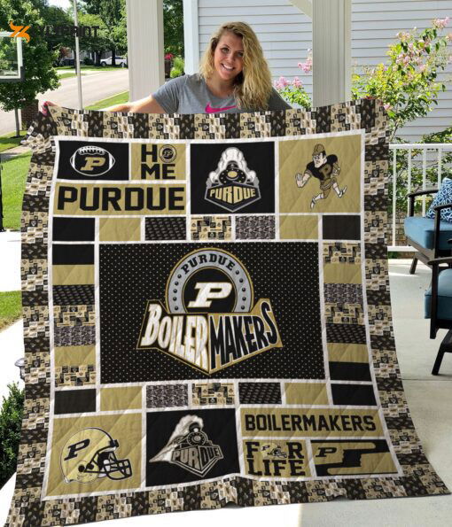 Purdue Boilermakers 4 Quilt Blanket For Fans Home Decor Gift Purdue Boilermakers 4 Quilt Blanket For Fans Home Decor Gift