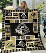 Purdue Boilermakers Quilt Blanket For Fans Home Decor Gift