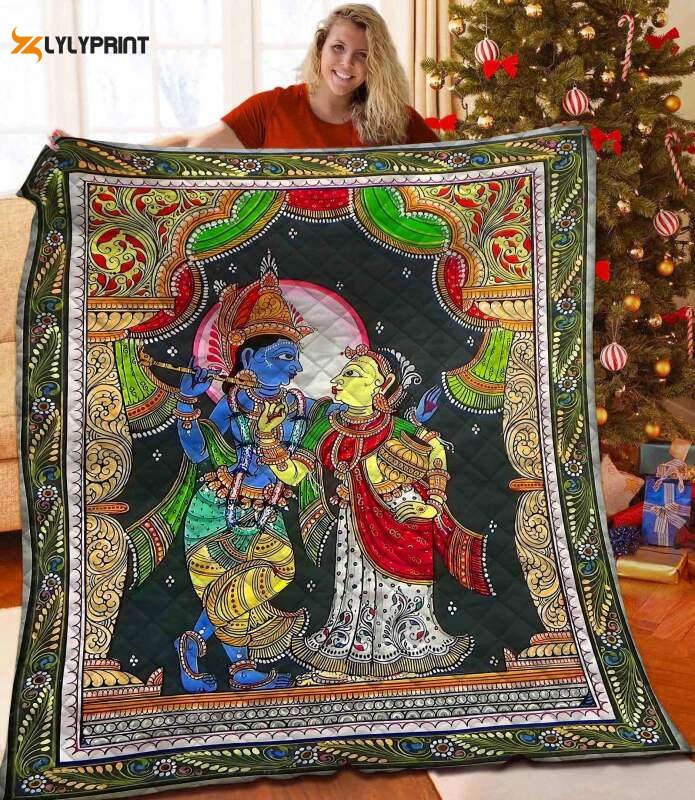 Radha Krishna 3D Customized Quilt Radha Krishna 3D Customized Quilt