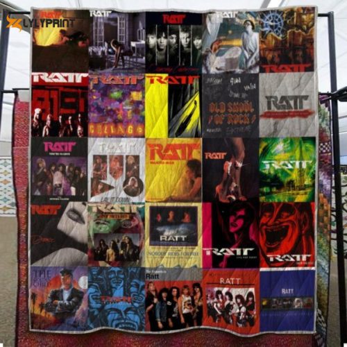 Ratt 3D Customized Quilt Blanket For Fans Home Decor Gift