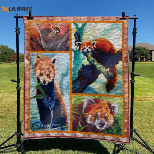 Red Panda 3D Customized Quilt