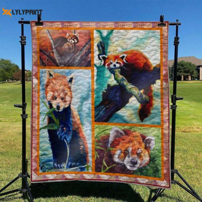 Red Panda 3D Customized Quilt