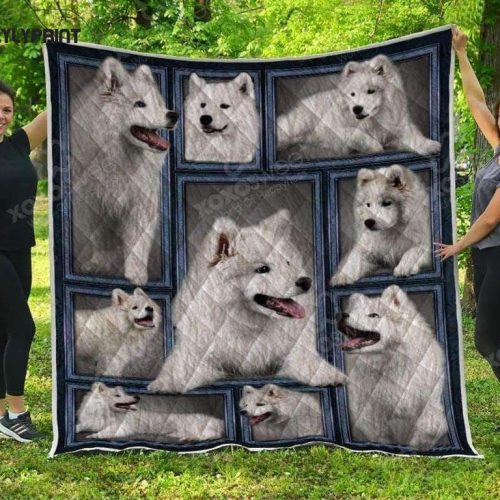 Samoyed 3D Customized Quilt
