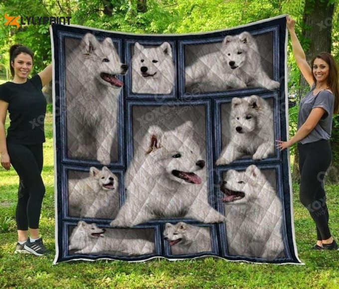 Samoyed 3D Customized Quilt