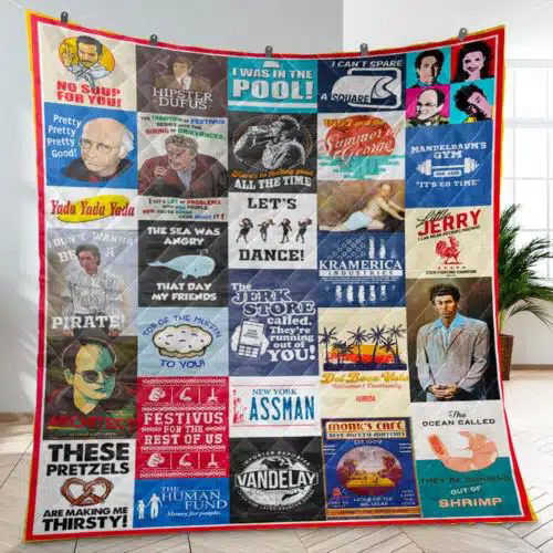 Seinfeld Quilt Blanket For Fans Home Decor Gift