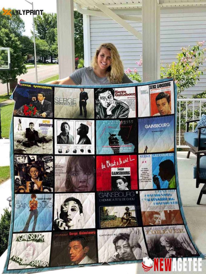 Serge Gainsbourg Quilt Blanket For Fans Home Decor Gift