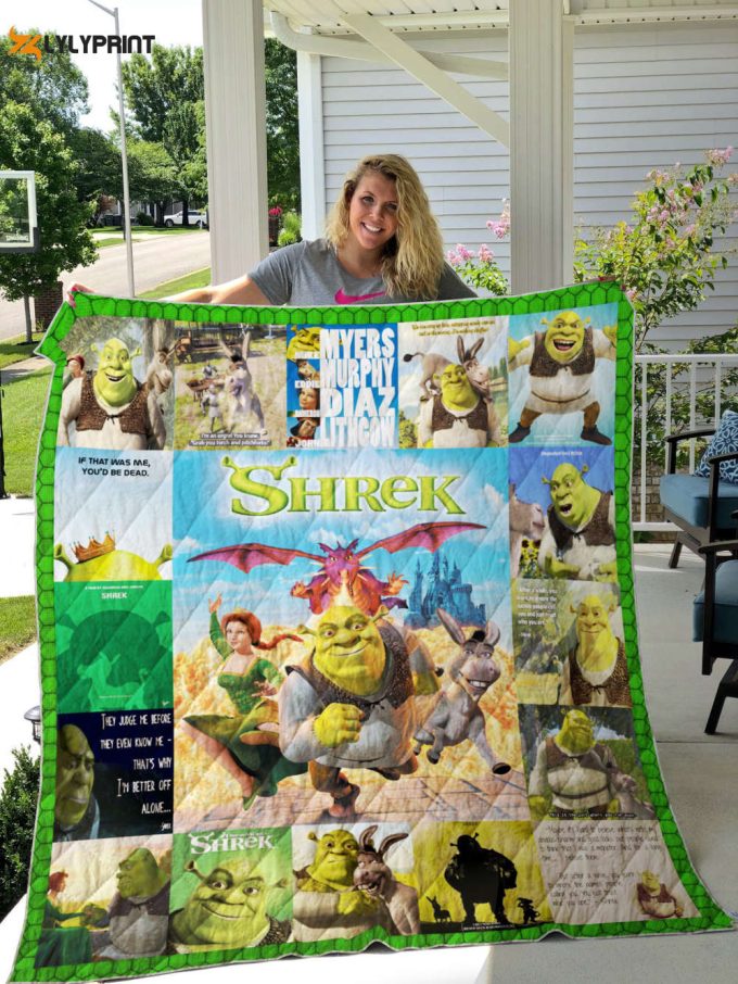 Shrek 2 Quilt Blanket For Fans Home Decor Gift