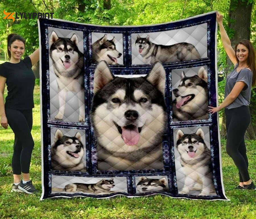 Siberian Husky 3D Customized Quilt Siberian Husky 3D Customized Quilt