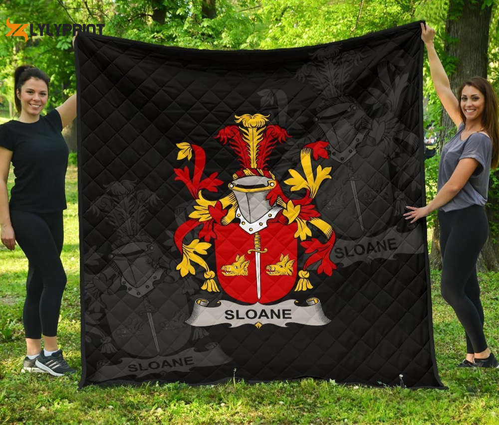 Sloane Ireland Irish Family Crest 3D Customized Quilt Sloane Ireland Irish Family Crest 3D Customized Quilt