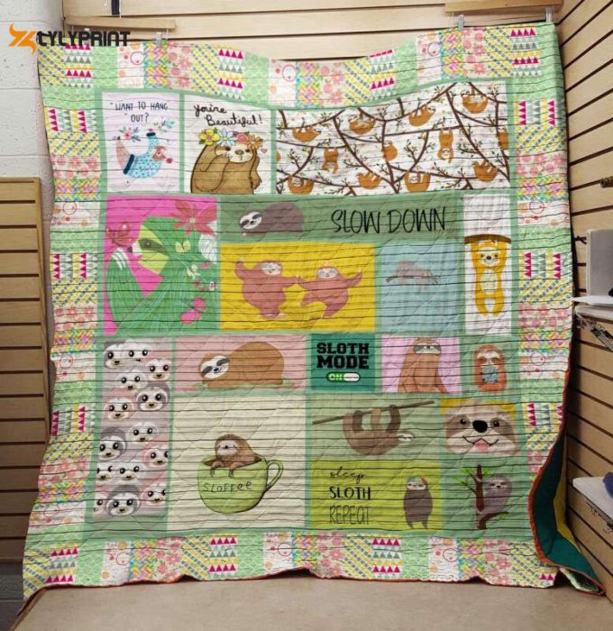 Sloth 3D Customized Quilt Blanket For Fans Home Decor Gift
