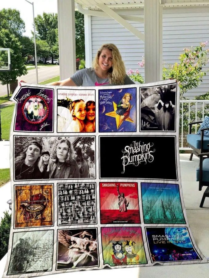 Smashing Pumpkins  Quilt Blanket For Fans Home Decor Gift