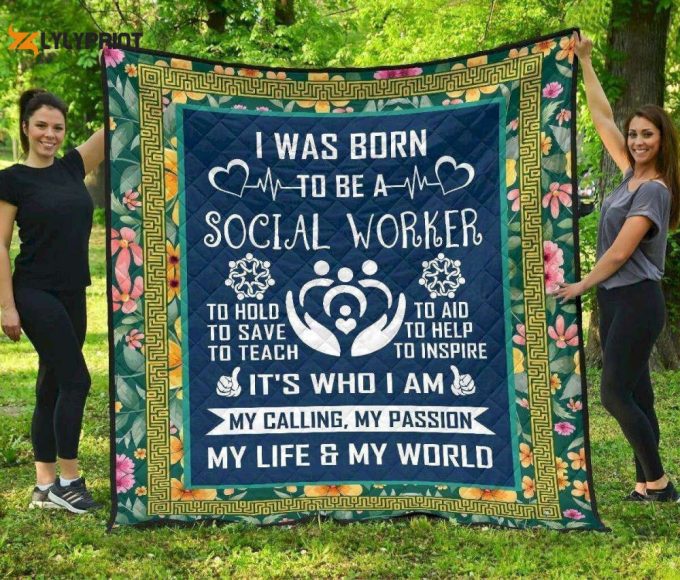 Social Worker 3D Customized Quilt