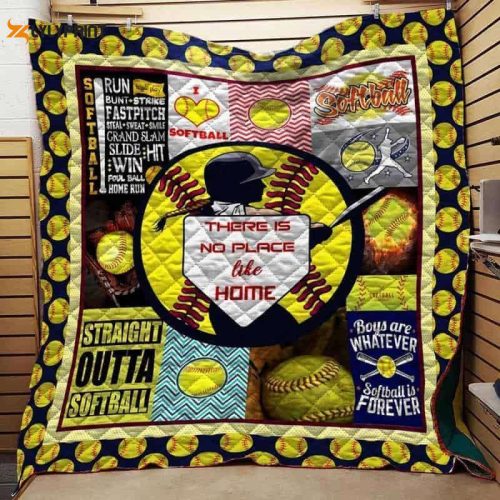Softball 3D Customized Quilt