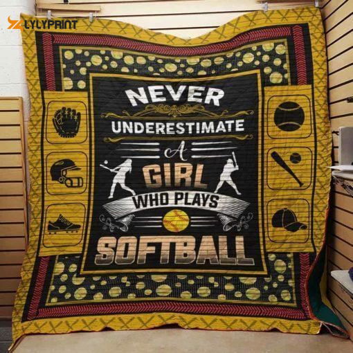 Softball 3D Customized Quilt Softball 3D Customized Quilt