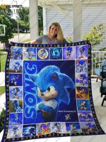 sonic Quilt Blanket For Fans Home Decor Gift