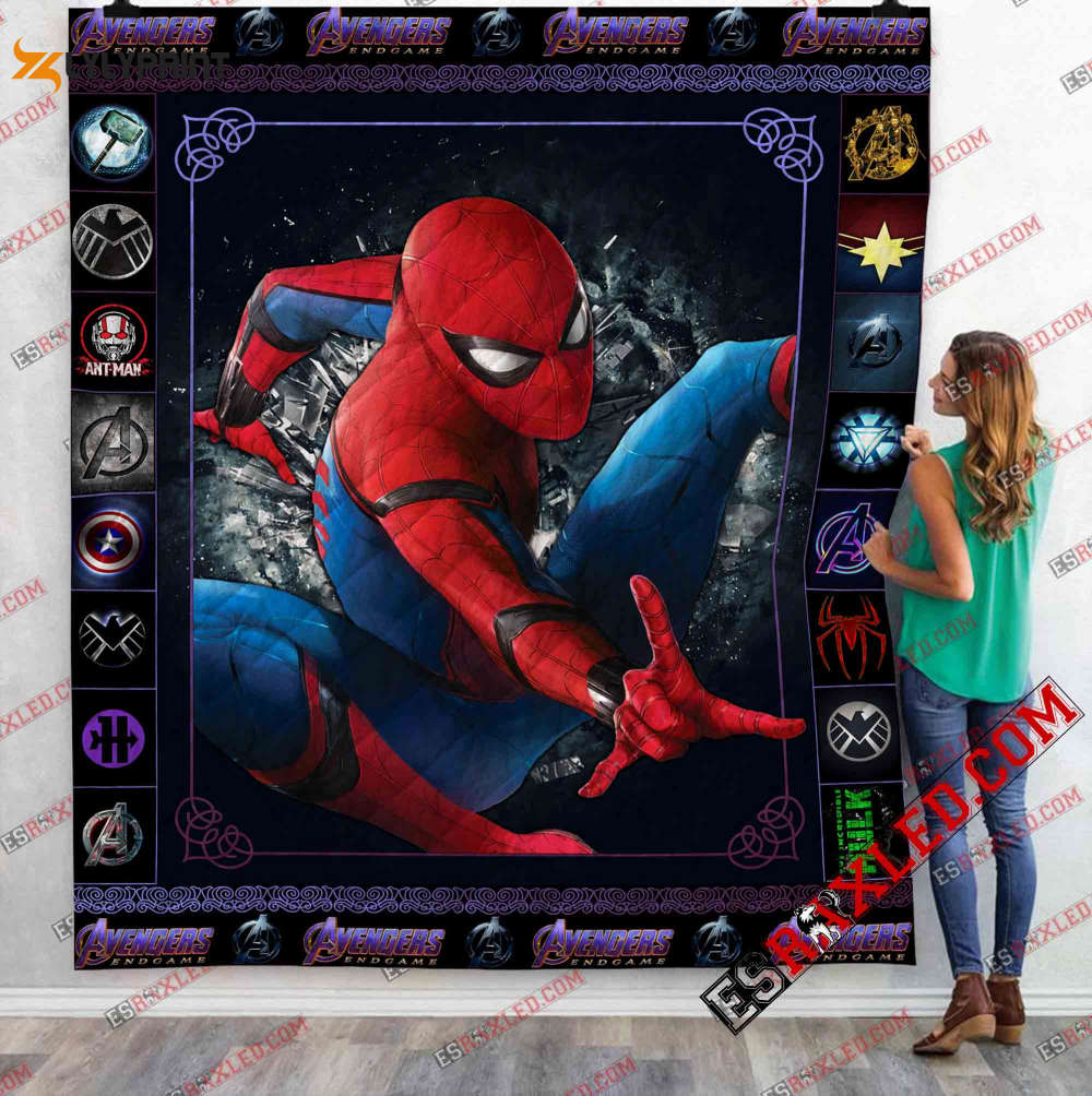 Spider Man Marvel Infinity War End Game 3D Customized Quilt Blanket For Fans Home Decor Gift Spider Man Marvel Infinity War End Game 3D Customized Quilt Blanket For Fans Home Decor Gift