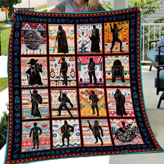 Star Wars Silhouette Art 3D Customized Quilt