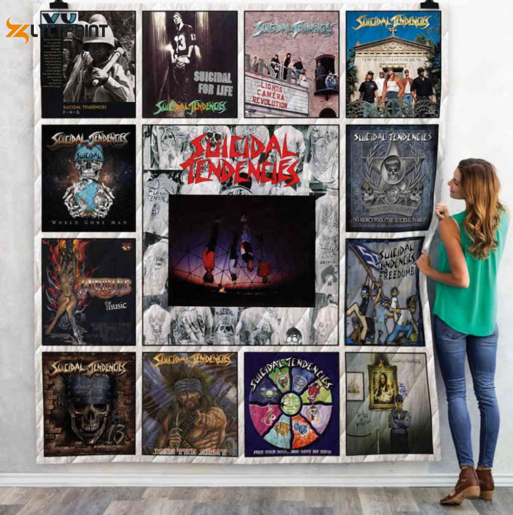 Suicidal Tendencies Quilt Blanket For Fans Home Decor Gift Suicidal Tendencies Quilt Blanket For Fans Home Decor Gift