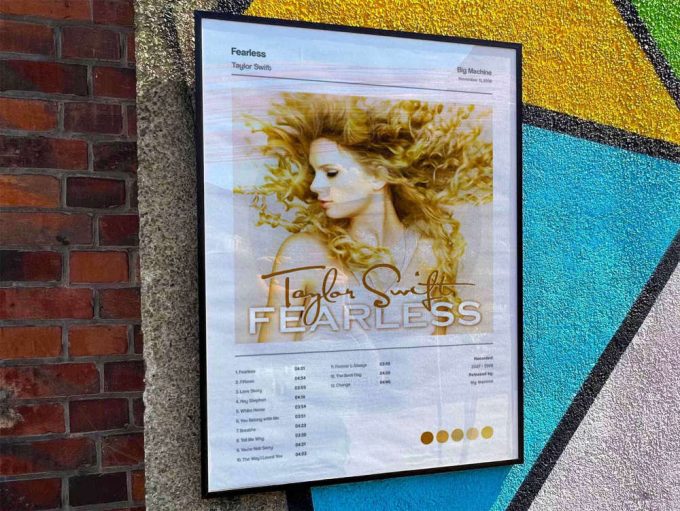 Taylor Swift “Fearless” Album Cover Poster #5