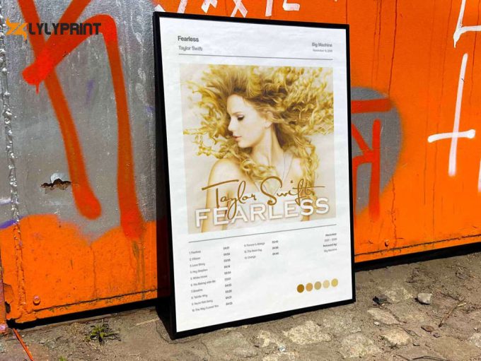 Taylor Swift “Fearless” Album Cover Poster #5