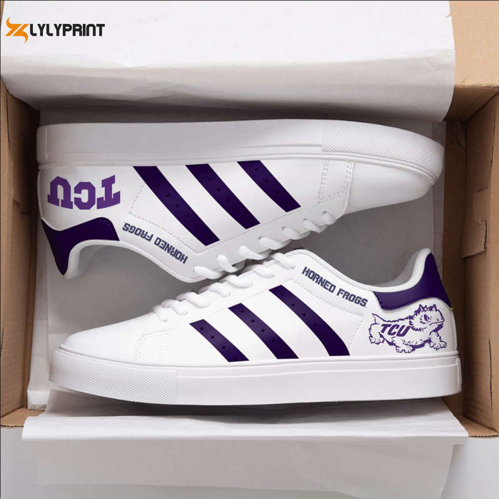 TCU Horned Frogs 1 hetu Skate Shoes For Men Women Fans Gift TCU Horned Frogs 1 hetu Skate Shoes For Men Women Fans Gift