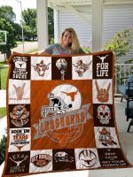 Texas Longhorns 1 Quilt Blanket For Fans Home Decor Gift