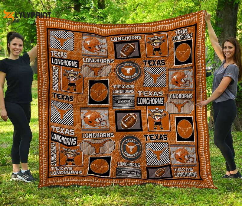 Texas Longhorns 3D Customized Quilt Blanket For Fans Home Decor Gift Texas Longhorns 3D Customized Quilt Blanket For Fans Home Decor Gift