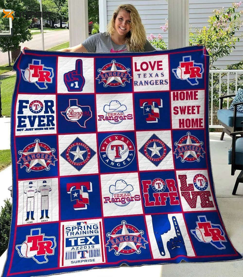 Texas Rangers 1 Quilt Blanket For Fans Home Decor Gift Texas Rangers 1 Quilt Blanket For Fans Home Decor Gift