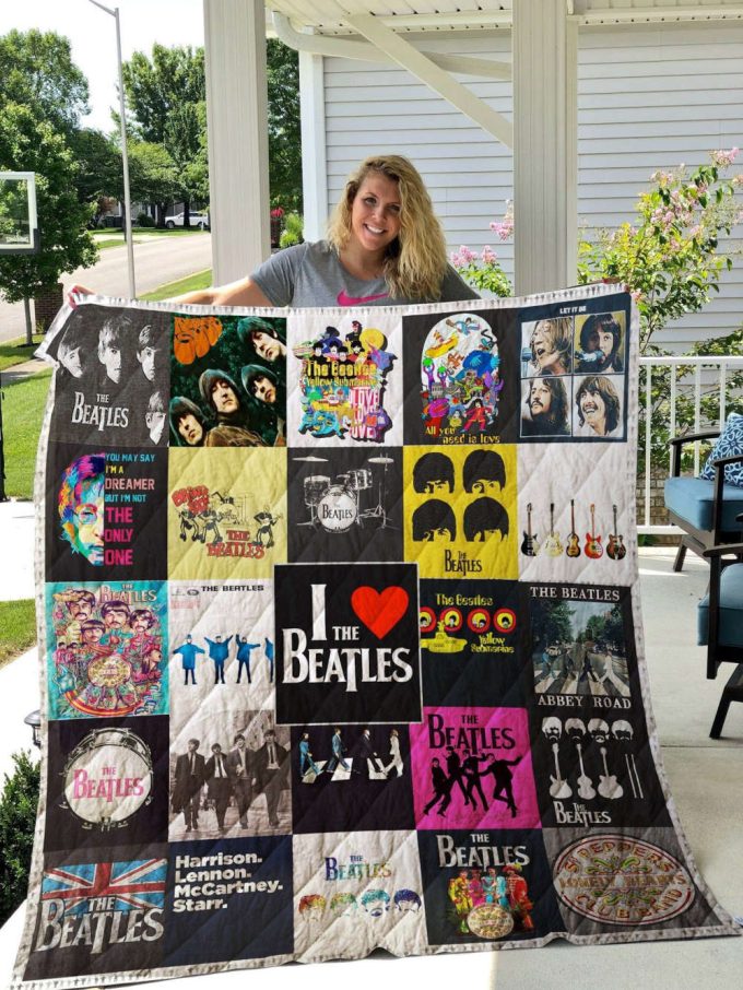 The Beatles Quilt Blanket For Fans Home Decor Gift